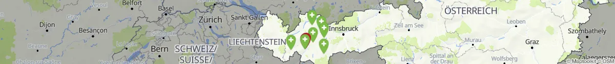 Map view for Pharmacies emergency services nearby Landeck (Landeck, Tirol)
